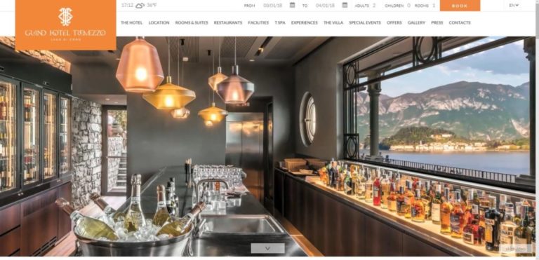 Size İlham Verecek 10 Otel Web Sitesi Tasarımı 167 Grand Hotel Tremezzo 1024X495